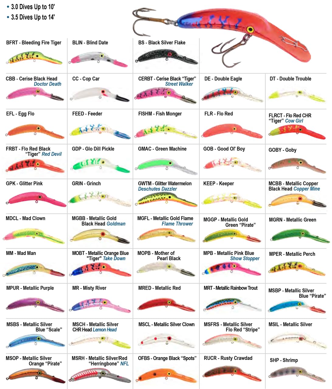 Yakima Mag Lip 4.0 - Payday Fishing Hook, 1 Piece