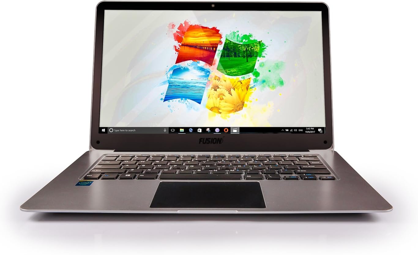 14.1" Full HD Windows Laptop PC (Windows 10, 4GB RAM, Dual Band 5GHz WiFi (2X WiFi Speeds), T90B+ Pro Model, Lapbook, Intel Quad-Core, USB 3.0, Bluetooth, Laptop Compute (32GB)