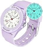 Waterproof Nurse Watch for Medical Professionals Students Women Men, Night Light, 12/24 Hour Military Time Easy to Read Dial, Second Hand Watch for Nursing Day Gifts