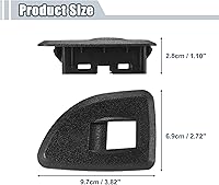 Vista 3 de X AUTOHAUX Par de biseles para interruptor de ventana trasera, lado del conductor y del pasajero para Chevrolet Silverado para GMC Sierra 1500