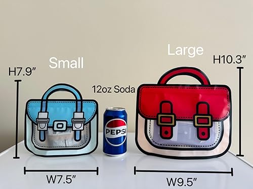 Miniatura 6 de Trendybag - Bolsas de regalo de fiesta con asa superior, color rojo y azul, bolsas de regalo Grip n' Seal con parte inferior de pie, bolsas de