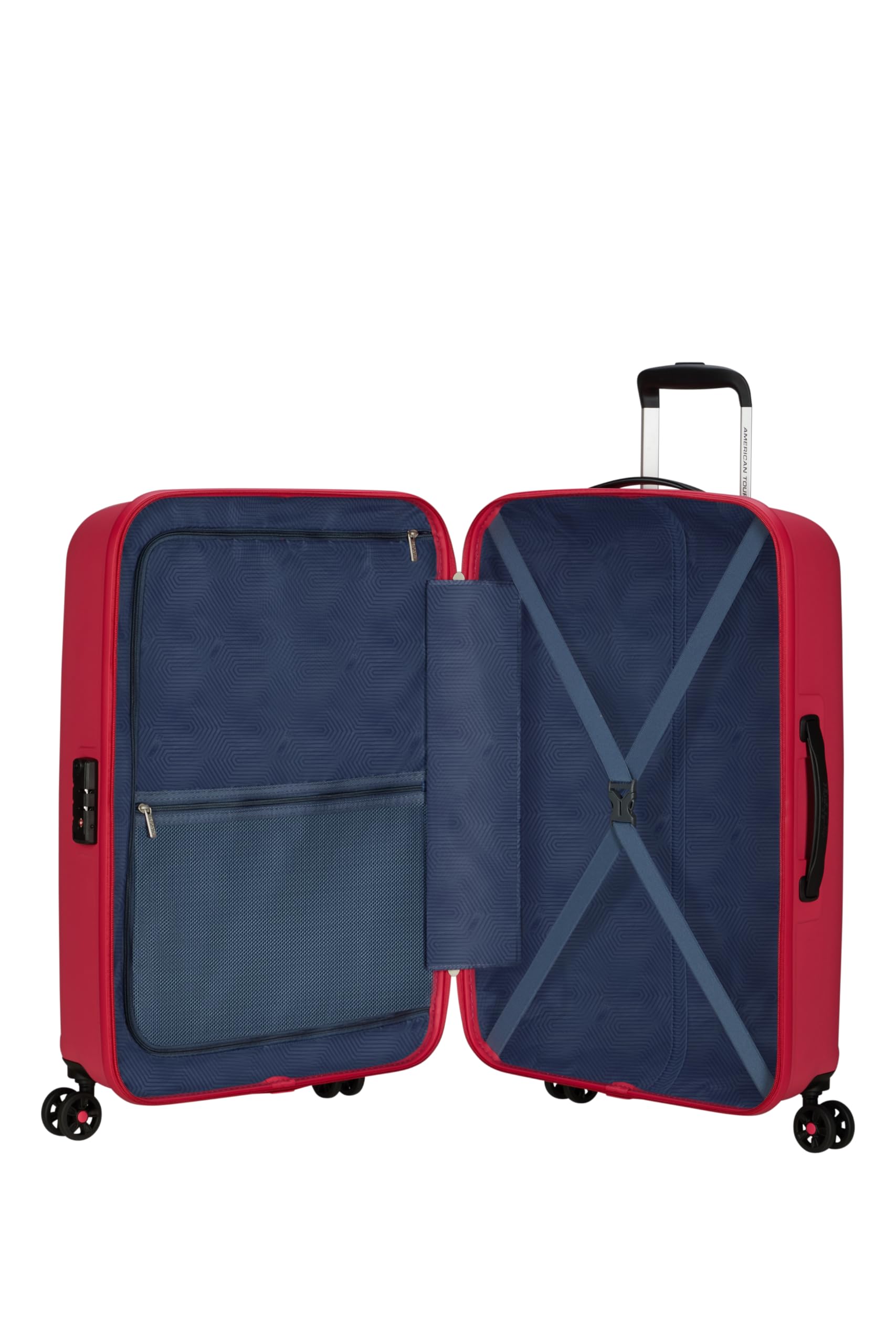 American Tourister Ellipso - Spinner M, Valigia, 68 cm, 64 L, Rosa (Pink Flash)