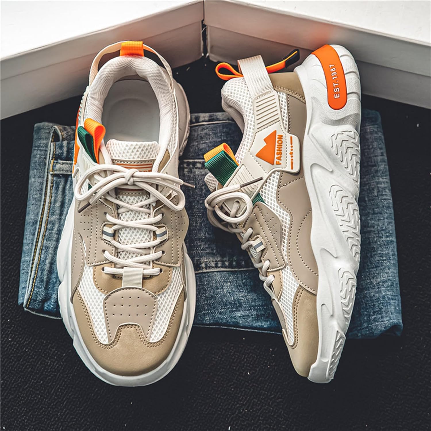 GSIGUL Men's Running Shoes Tennis Walking Shoes Athletic Gym Casual Shoes Fashion Sneakers for Men