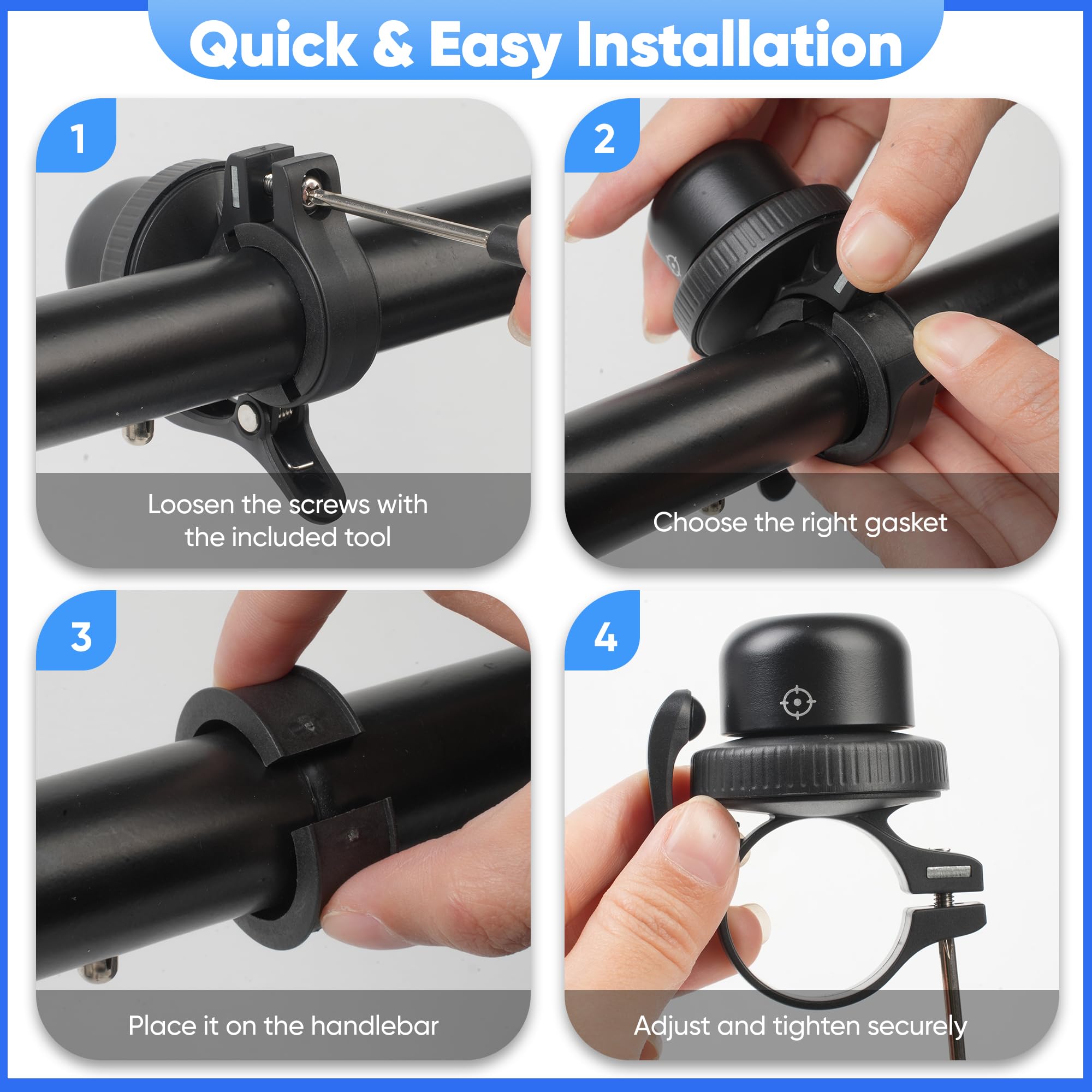 AndroidのFindHub＆AppleのFindMy対応 自転車用トラッカー Amazon | MiLi 自転車用ベル Bluetoothトラッカー付き iOS & Android用