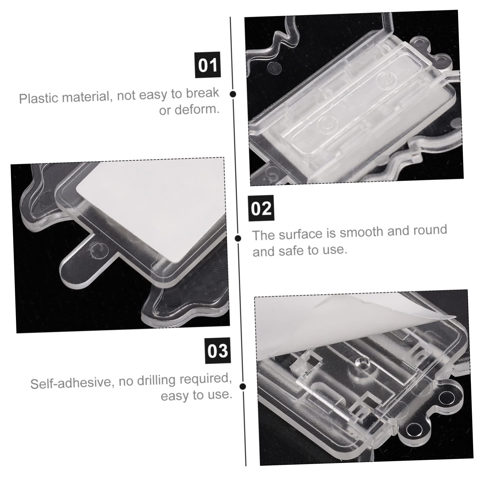 4 Set Blocco Scorrevole Tappo Blocca La Sicurezza Dei Blocco Finestra Prove Serratura Di Protezione Della Porta Serratura Per Porta Scorrevole in Plastica 6 Pezzi*4