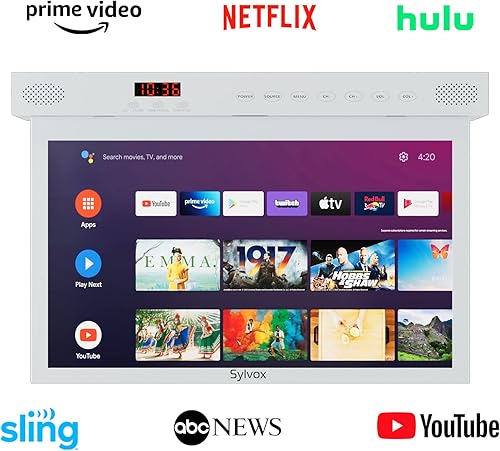 Miniatura 2 de SYLVOX Smart TV de 15.6 pulgadas para debajo del gabinete, rotación de 360, pantalla abatible de 90, conectividad inalámbrica, diseño que ahorra