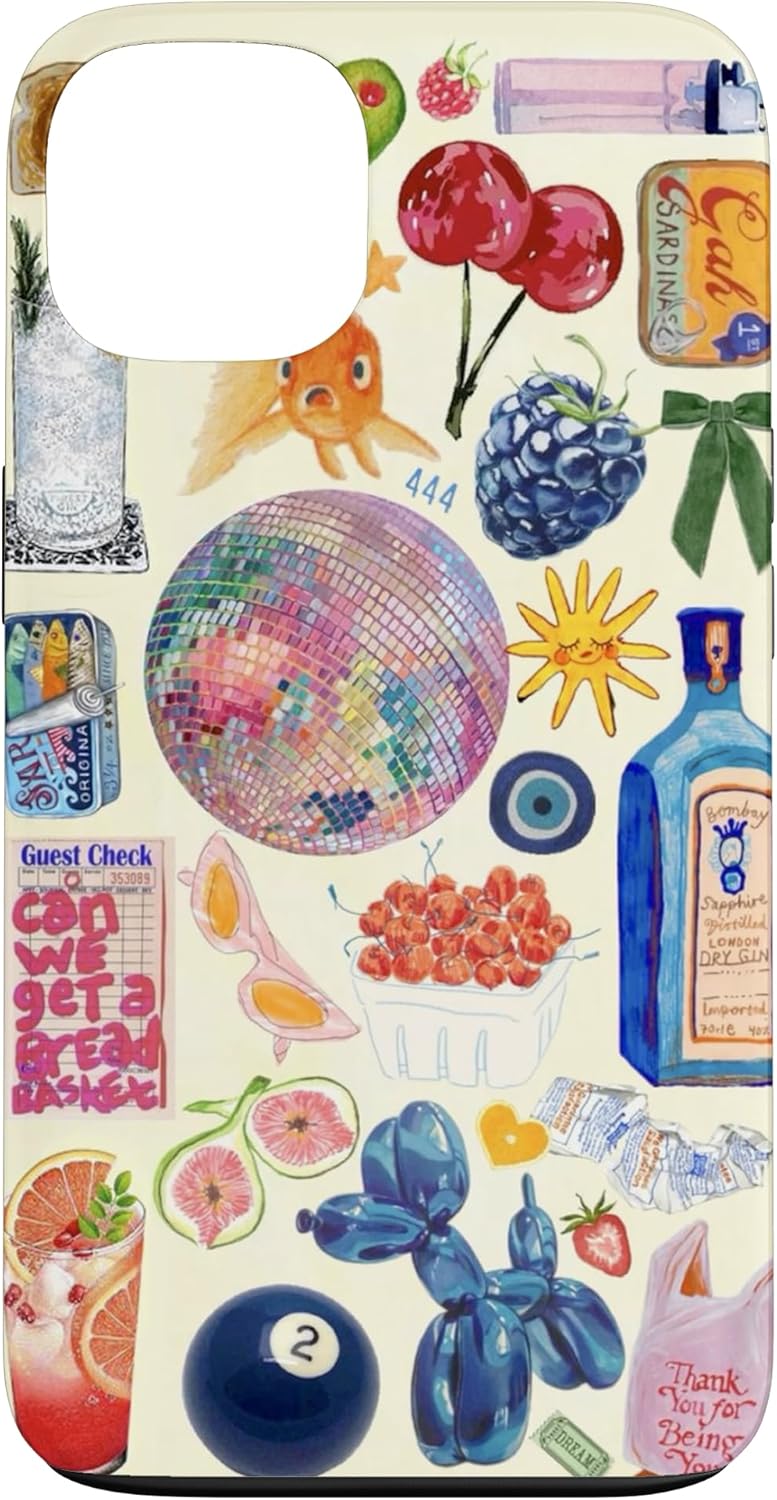 European Italian Summer Beach Collage Case for iPhone 15