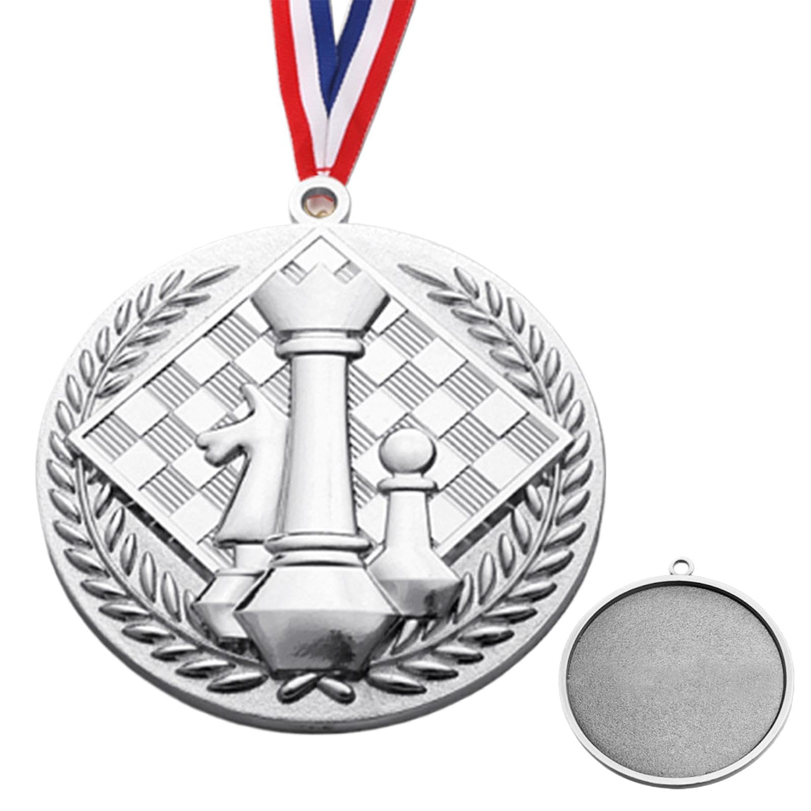 Medallas de oro y plata de bronce | Medallas de ajedrez en relieve, medallas de oro para niños, medallas portátiles en rollo, premio de trofeo, regalo para niños y adolescentes