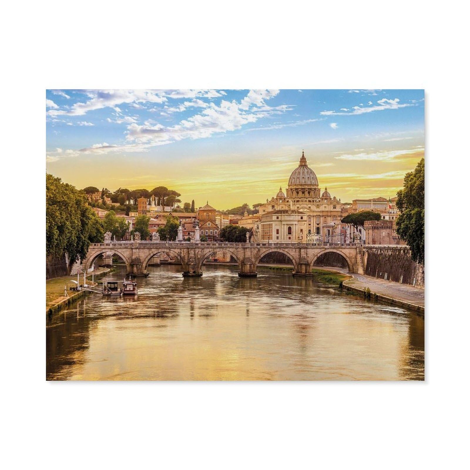 GSBRSNTS DIY Paint by Numbers for Adults Canvas,Rome,DIY Oil Painting, Pictures Drawing Paintwork with Paintbrushes Decoration Gift(50x60cm-C27 — image 1