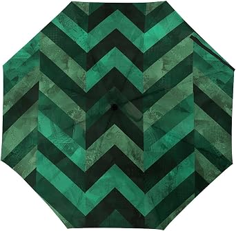 With Emerald Green Travel Umbrella Compact, Windproof Manual & Automatic Umbrellas for Rain, Sun UV Protection Folding Umbrella with Case, Portable Totes Umbrella, Auto Open Close-