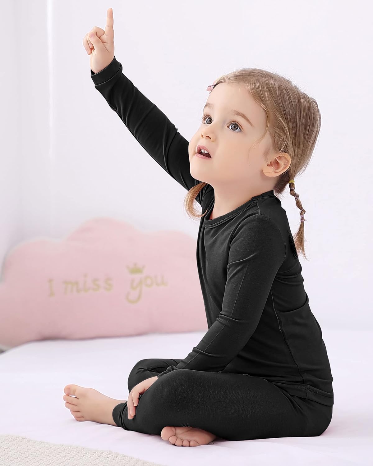 GUISBY Rayon made from Bamboo Pajamas Sets, Kids Toddler Boys Girls Daily Snug Fit Sleepwear Set - Image 7