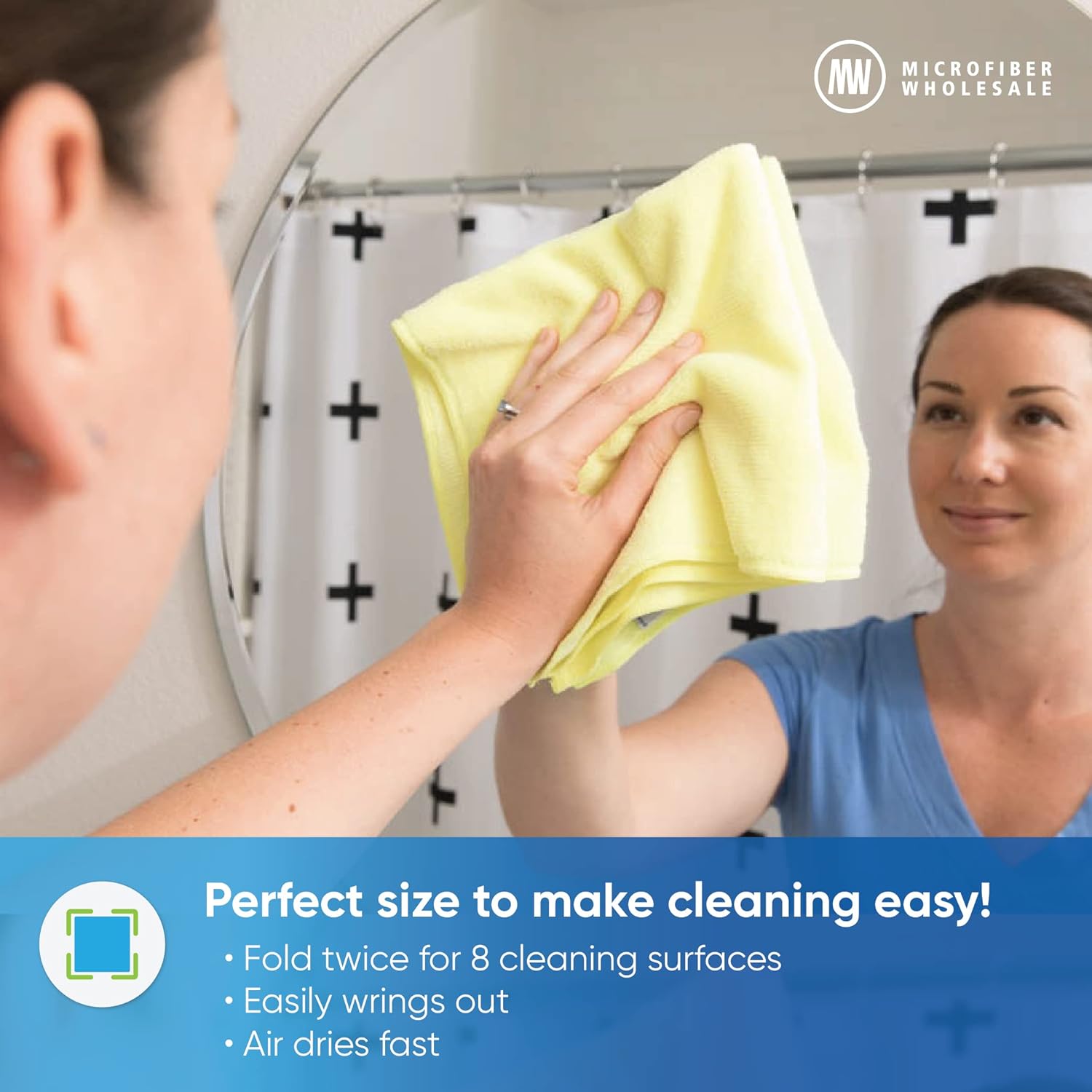 12" x 12" MW Pro Multi-Surface Microfiber Cleaning Cloths | Gray - 12 Pack | Premium Microfiber Towels for Cleaning Glass, Kitchens, Bathrooms, Automotive, Supplies & Products : Health & Household