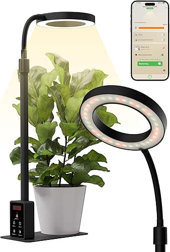 GLOWRIUM Smart LED Grow Lights for Indoor Plants, Desk Plant