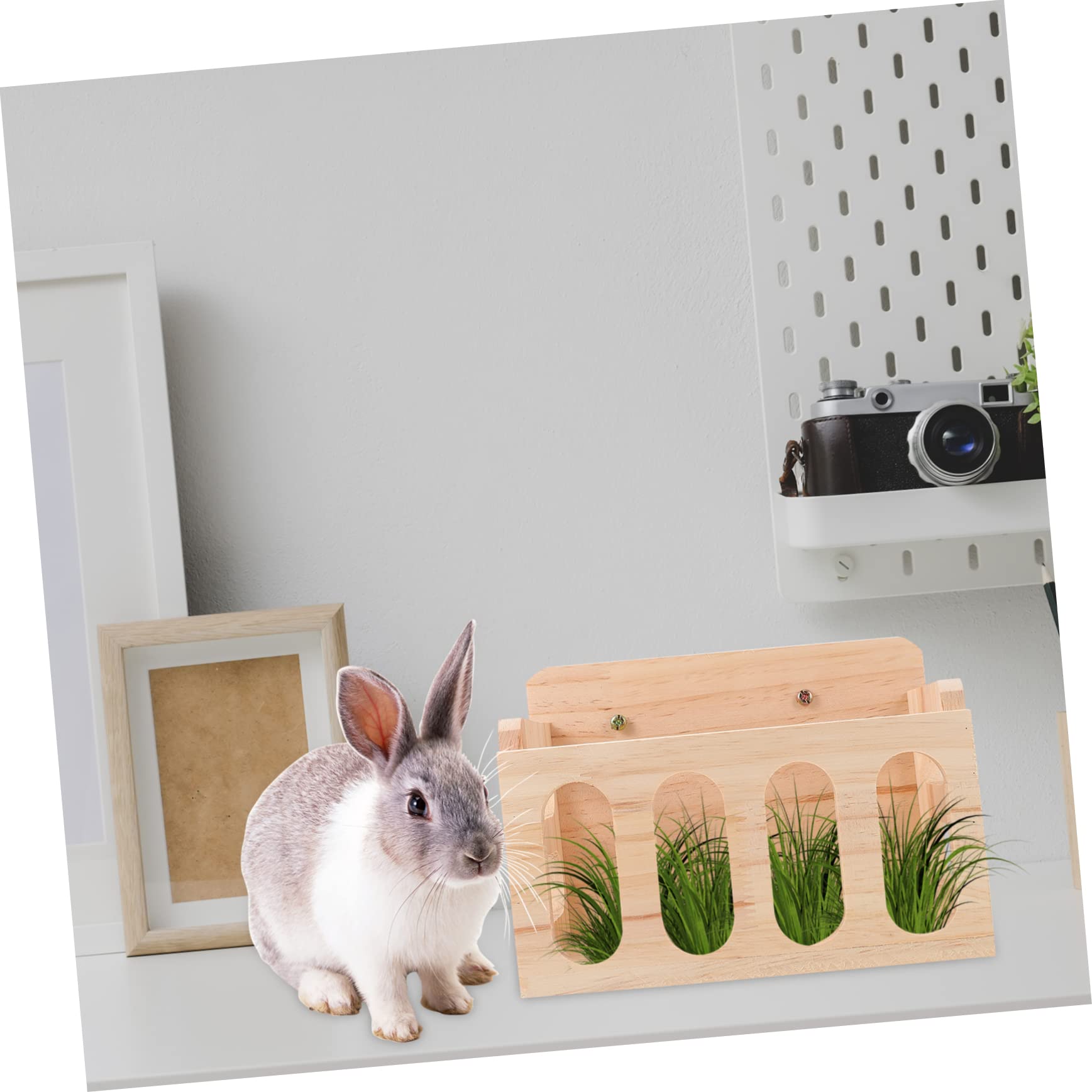 Futtergestell für Kaninchen und Meerschweinchen, Holz, 1 Stück