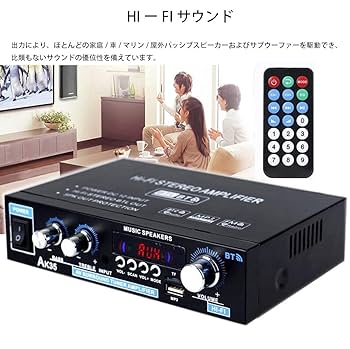 多機能オーディオアンプ Amazon.co.jp: Bluetooth5.0対応 2chオーディオアンプ 多機能