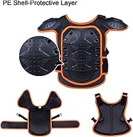 Vista 4 de Chaleco protector de la columna vertebral del pecho del cuerpo de la bici de la suciedad de los niños para ciclismo de montaña