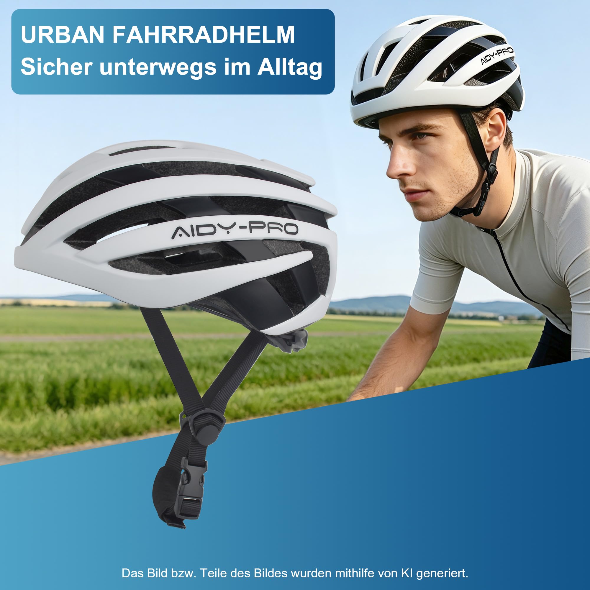 AIDY-PRO Fahrradhelm MTB & Skaterhelm – Ultraleichter Radhelm, Unisex