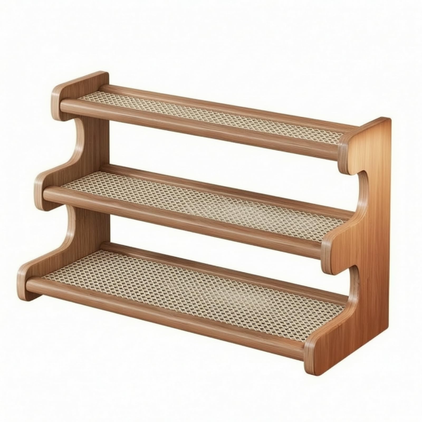 Dreistufiges Display-Regal mit gewölbten Seitenstützen Gestuftes Design Dessertständer Lebensmittelecht Tisch-Display-Regal für Veranstaltungen,