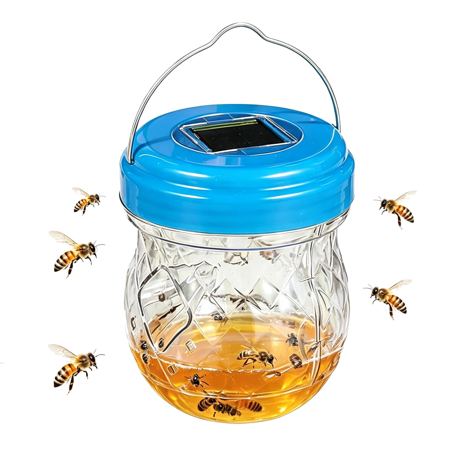 Fruit Fly Traps Indoor/outdoor, Wasp Trap Effective No Baited Indoor,Fruits Catcher Trap Reusable Fruits Traps, Non-Toxic Kitchen & Orchard Pest Control,Easy to Use for Kitchen,Home (C-01#) — image 1