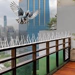 Solimo Bird and Pigeon Control Spikes | Weather Resistant | 13 in x 1 in x 3.7 in | Maintenance-Free (7 Pcs)