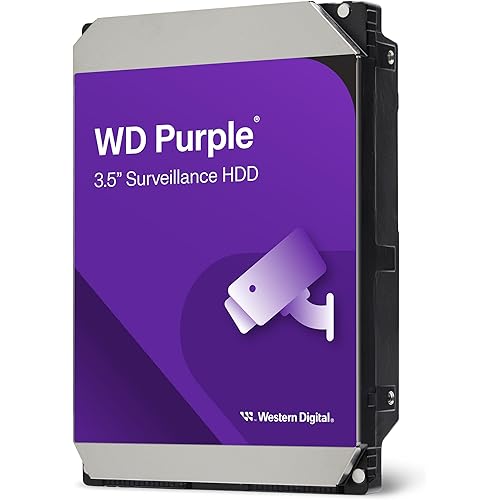 Western Digital 2TB WD Purple Surveillance Internal Hard Drive HDD - SATA 6 Gb/s, 64 MB Cache, 3.5" - WD23PURZ