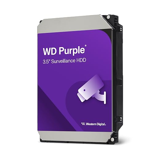 Western Digital 4TB WD Purple Surveillance Internal Hard Drive HDD - SATA 6 Gb/s, 128 MB Cache, 3.5" - WD44PURZ