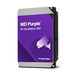 Western Digital Disco duro interno de vigilancia WD de 4 TB - SATA 6 Gb/s, caché de 128 MB, 3.5" - WD44PURZ | HDD SATA III de 3,5 pulgadas con tecnología AllFrame y carga de trabajo de 180 TB/año para NVR, DVR y sistemas de seguridad