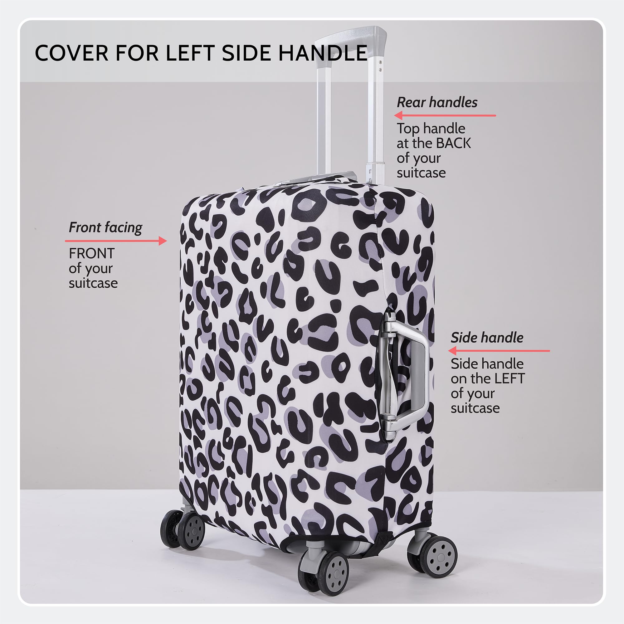 Periea Luggage Covers for Suitcases – Suitcase Cover – Premium Elasticated Material – Small, Medium, Large or Extra Large — view 7
