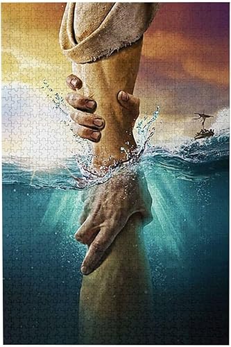 Jesus Give Me Your Hand - Rompecabezas de 1000 piezas para adultos y niños, rompecabezas para adultos y niños, rompecabezas para adultos, juego de