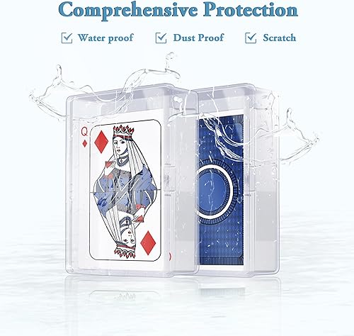 Miniatura 4 de Kitoyz Playing Deck Card Cases Clear Plastic Trading Card Storage Box Acrylic Card Holder Box Compatible with Collectible Trading Card Cases, Each