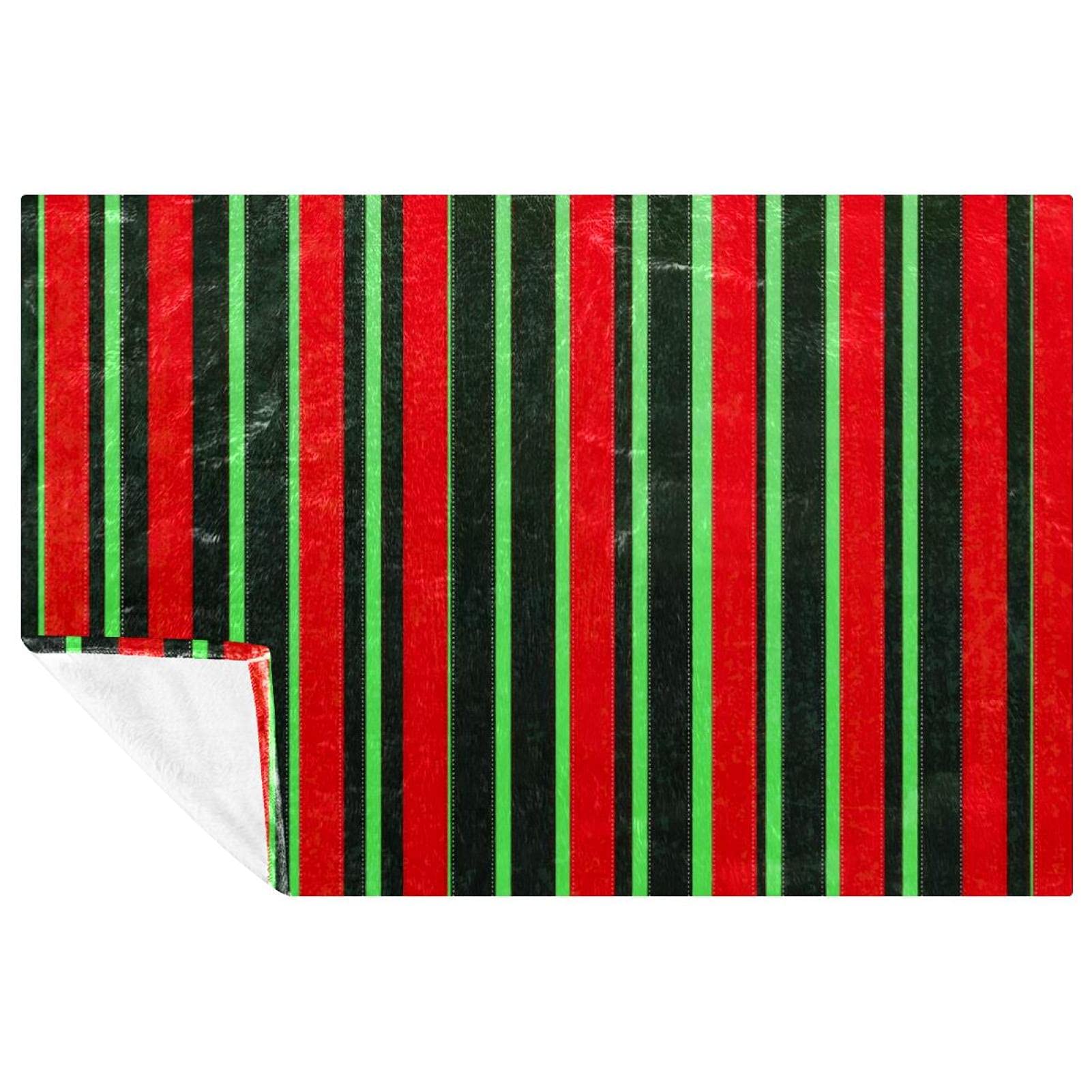 Couverture de Noël grunge à rayures pour réchauffer vos soirées d'hiver