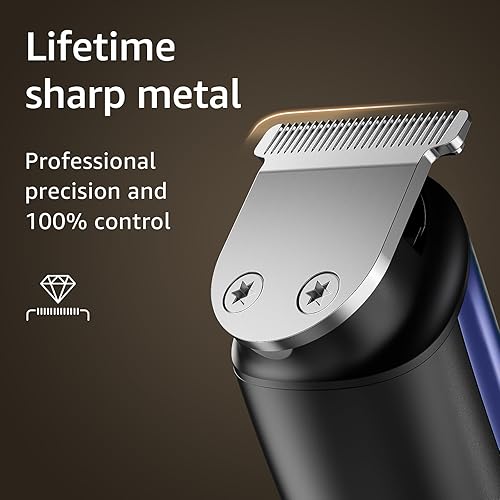 Miniatura 3 de SHPAVVER Cortadora de barba para hombre cortapelos profesional de peluquería - Kit de aseo inalámbrico 12 en 1 - Maquinilla de afeitar eléctrica