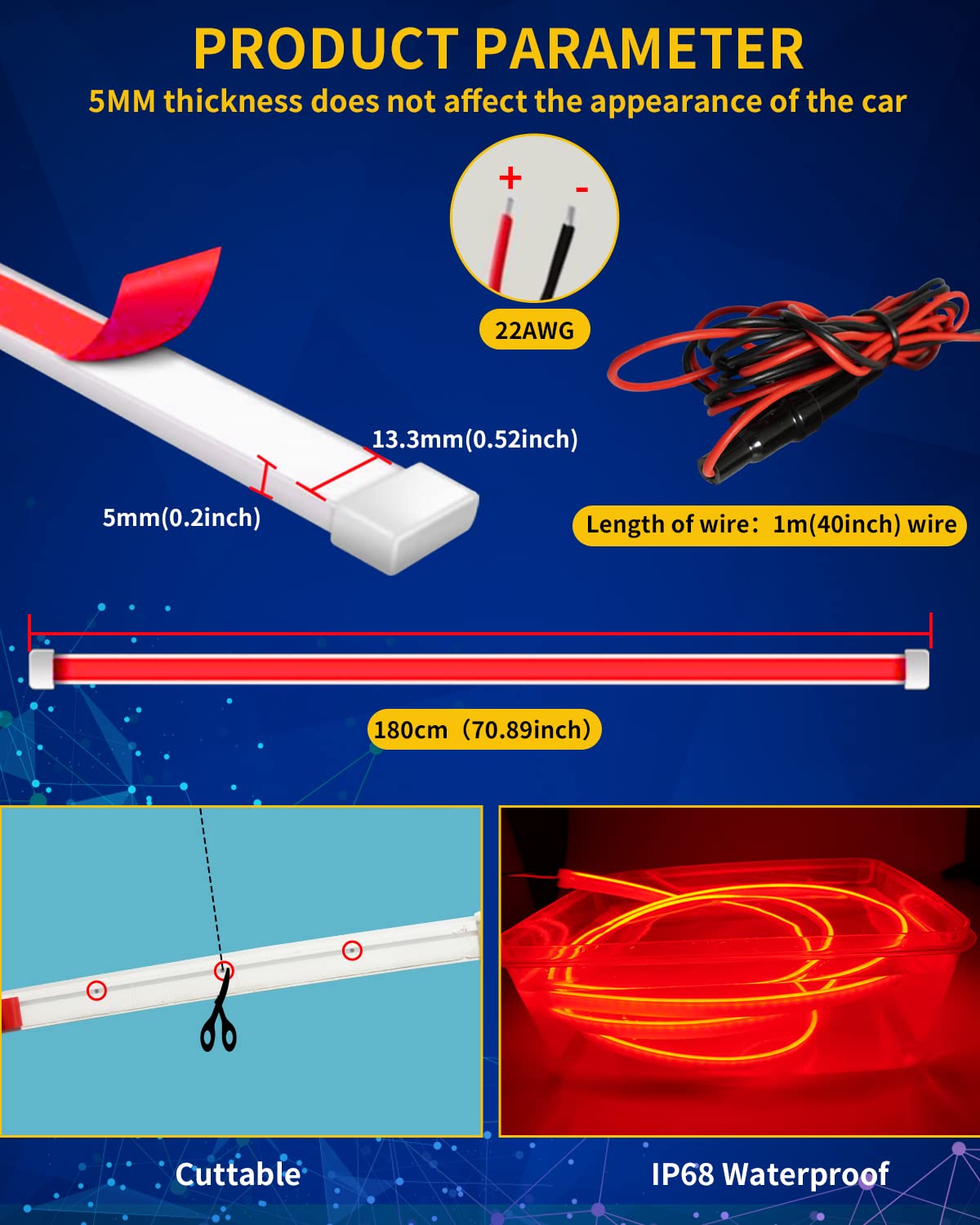Led Light String For Auto Led Lights For Car Exterior Ailinge Car Hood LED Light Strip Exterior ...
