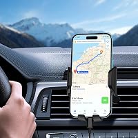 Brencco autós telefontartó szellőzőrácsra 360° forgatható univerzális 4-7 hüvelykes okostelefonokhoz - Mobile phone holder auto-V1 7