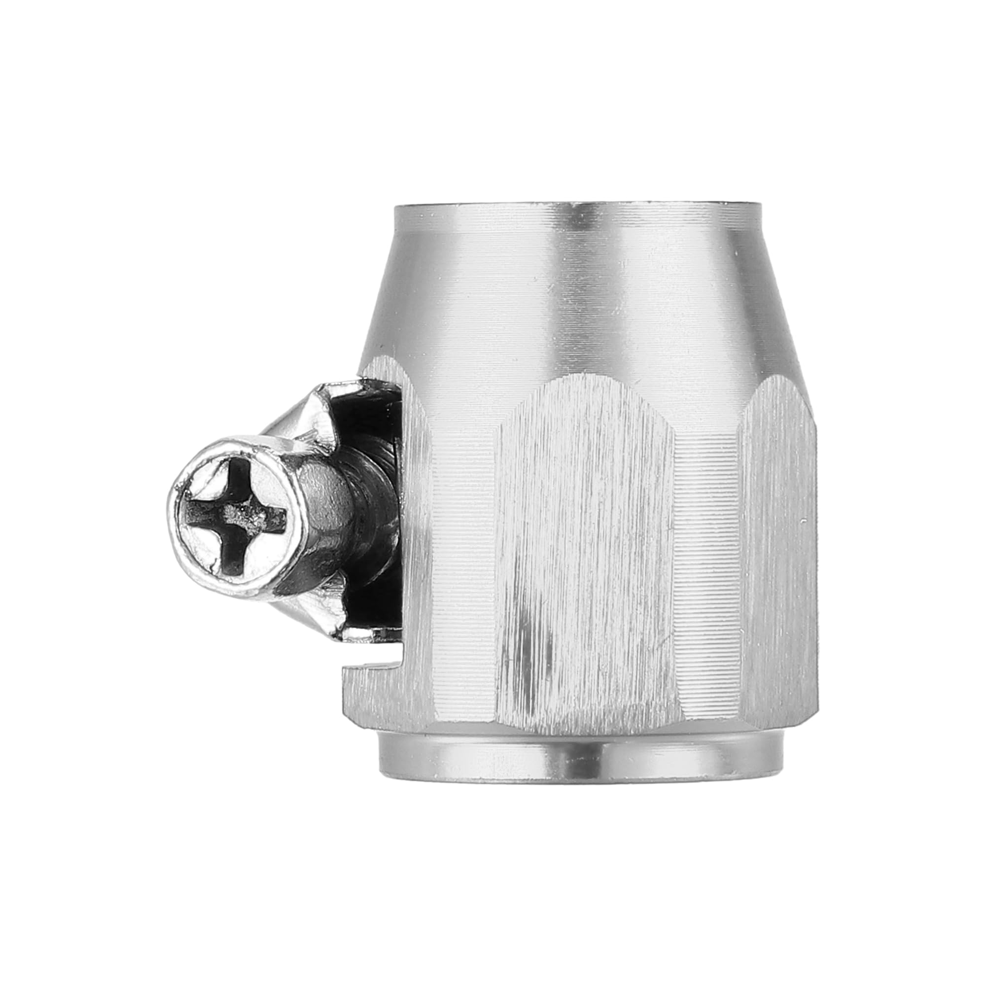 Lot De 5 Colliers De Serrage Hexagonaux AN4 X AUTOHAUX - Connecteur Tuyau Flexible Voiture Argenté