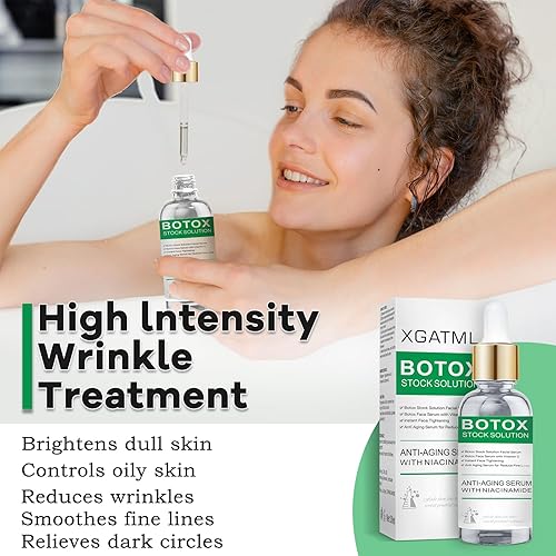Miniatura 2 de Botox - Suero facial con vitamina C y E, suero facial instantáneo y antienvejecimiento, mejora el colágeno de la piel, reduce las líneas finas,
