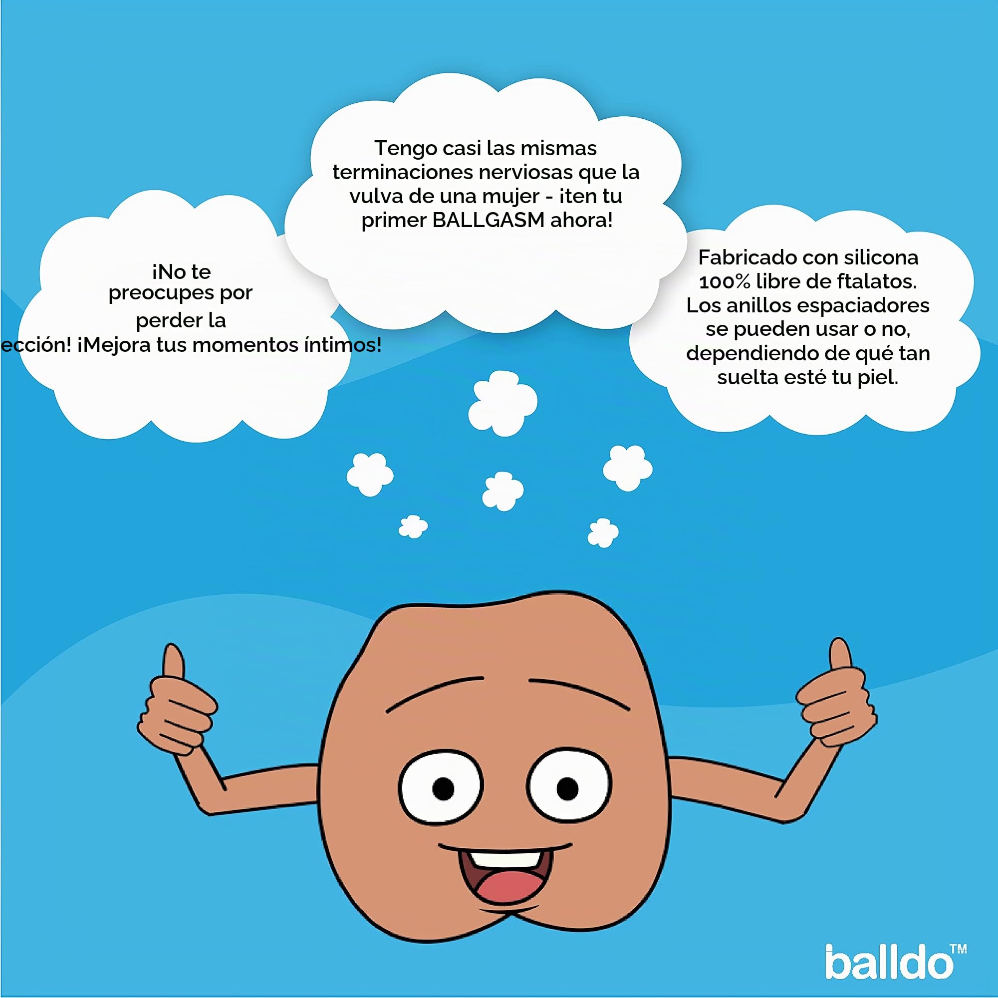 BALLDO, The Worlds First Dildo for Your Balls; Have Your First Ballgasm with This Sex Toy for Adults (Grey)…