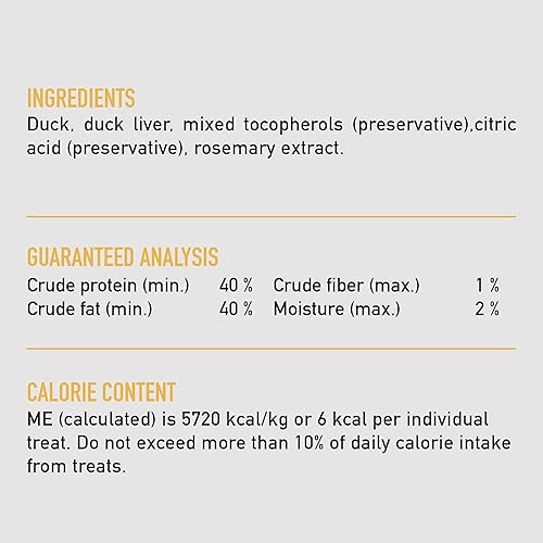 Miniatura 5 de ORIJEN Golosinas para perros con receta de pato liofilizado, 3.25 onzas