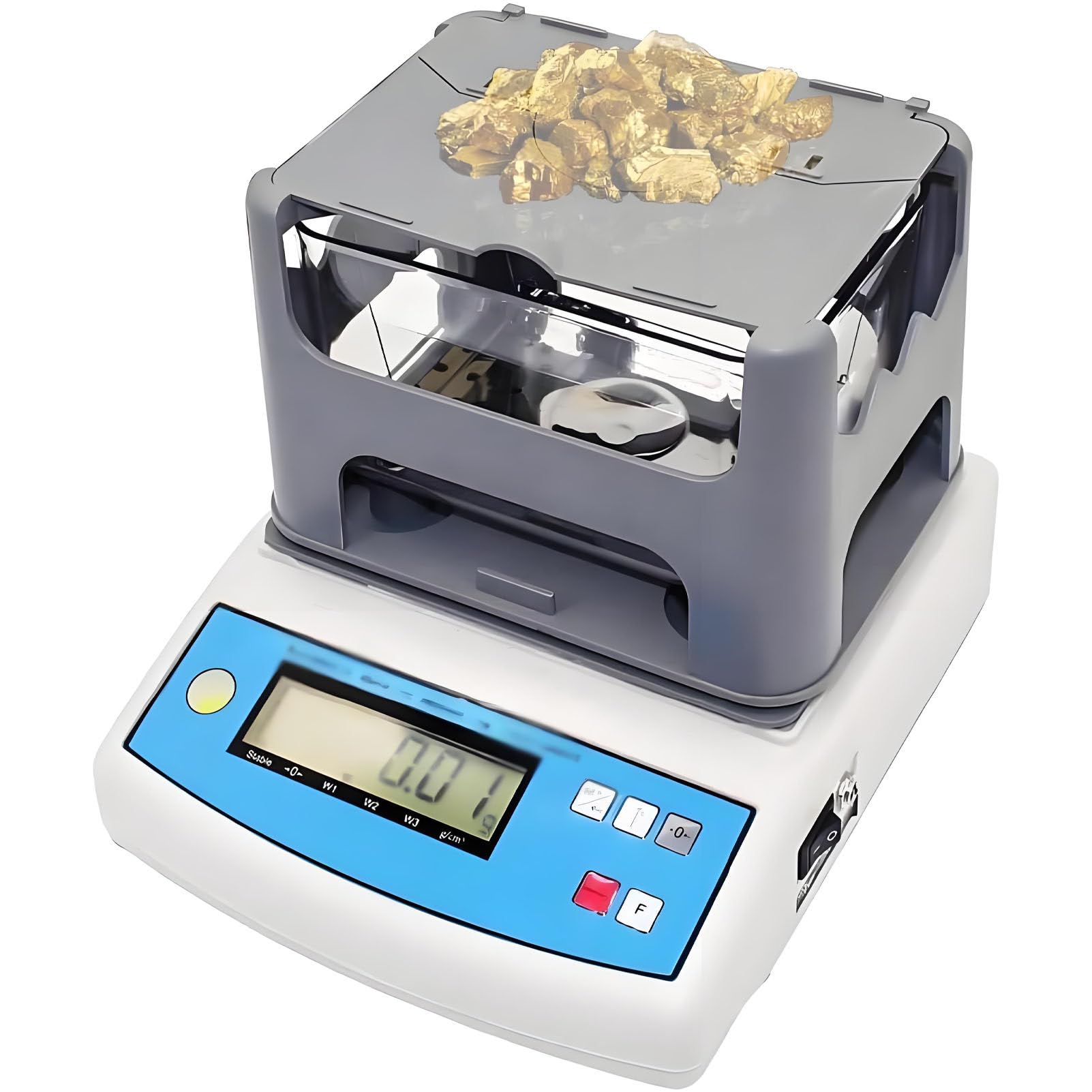 Misuratore elettronico di densità dei Solidi, analizzatore per Test di purezza dell'oro, misuratore elettronico Digitale per Test di purezza dell'oro con Peso Massimo 300G/600G 300g
