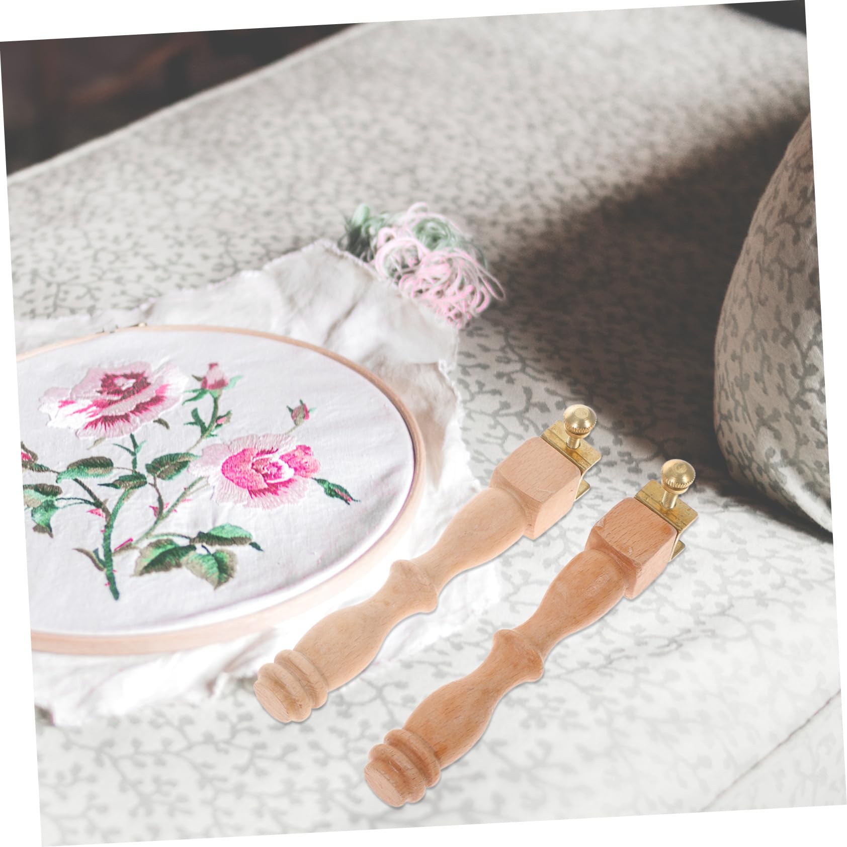 Sewroro Embroidery Supplies Cross Stitch Bracket Portable Wooden Embroidery Rack Stable and Comfortable for Craft Lovers