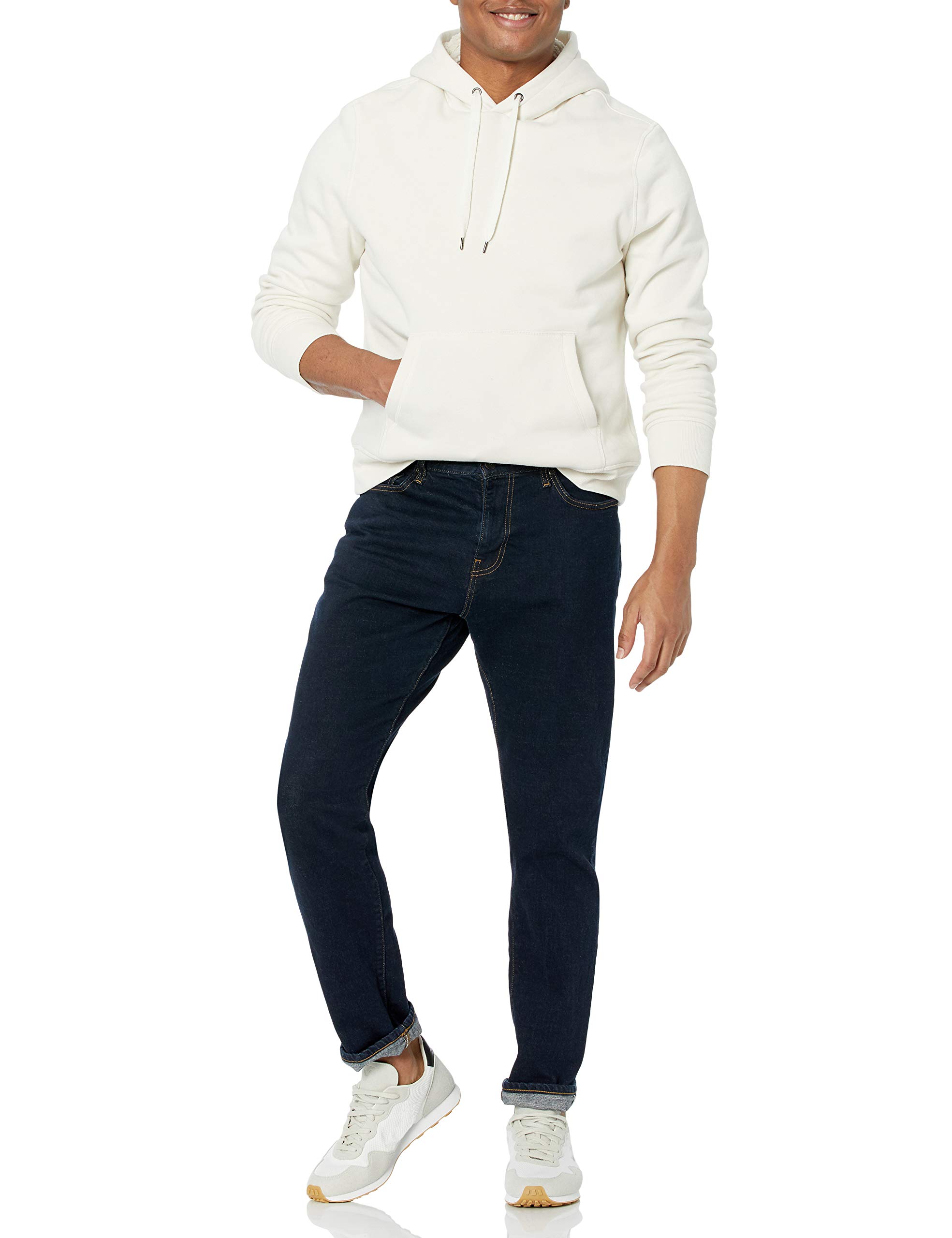 Amazon Essentials Felpa con Cappuccio con Fodera in Sherpa Uomo