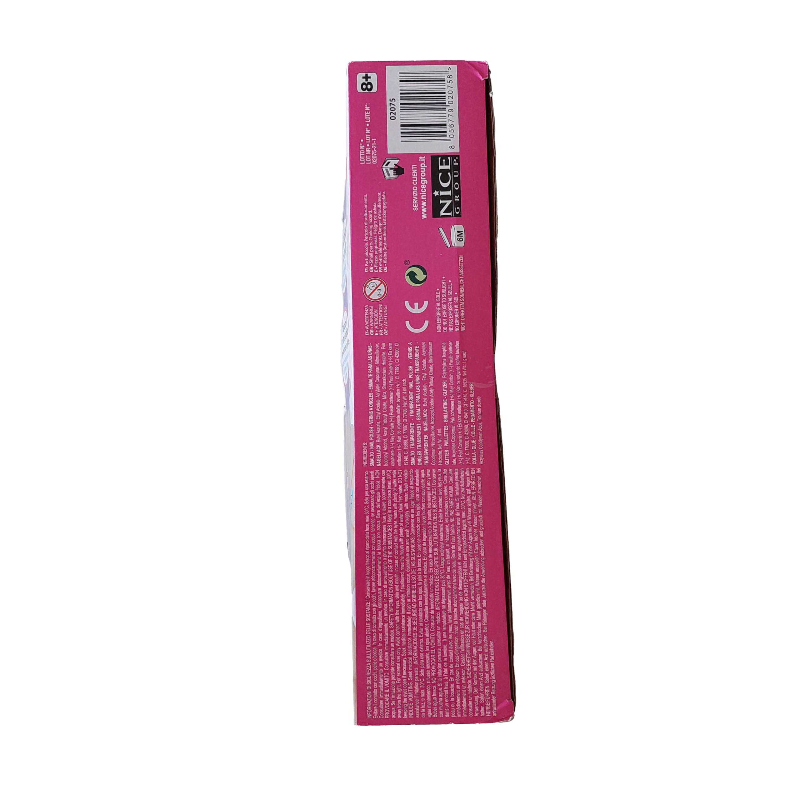 Nice Group - Creative Nail Pen Mega Set, Kit con secador de uñas para Decorar con Pegatinas, Esmalte de uñas, Polvo de Purpurina, Gemas 3D