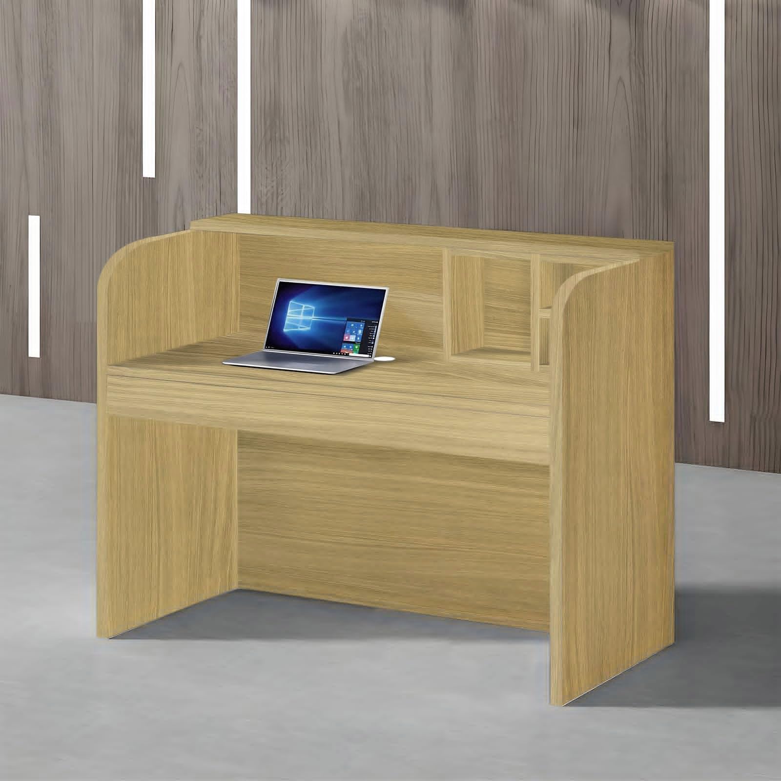 Generisch Rezeptionstheke Modern aus Holz, Empfangstheke für Kosmetikstudio und Büro, Platzsparend und einfach zu montieren, 80 x 50 x 110 cm