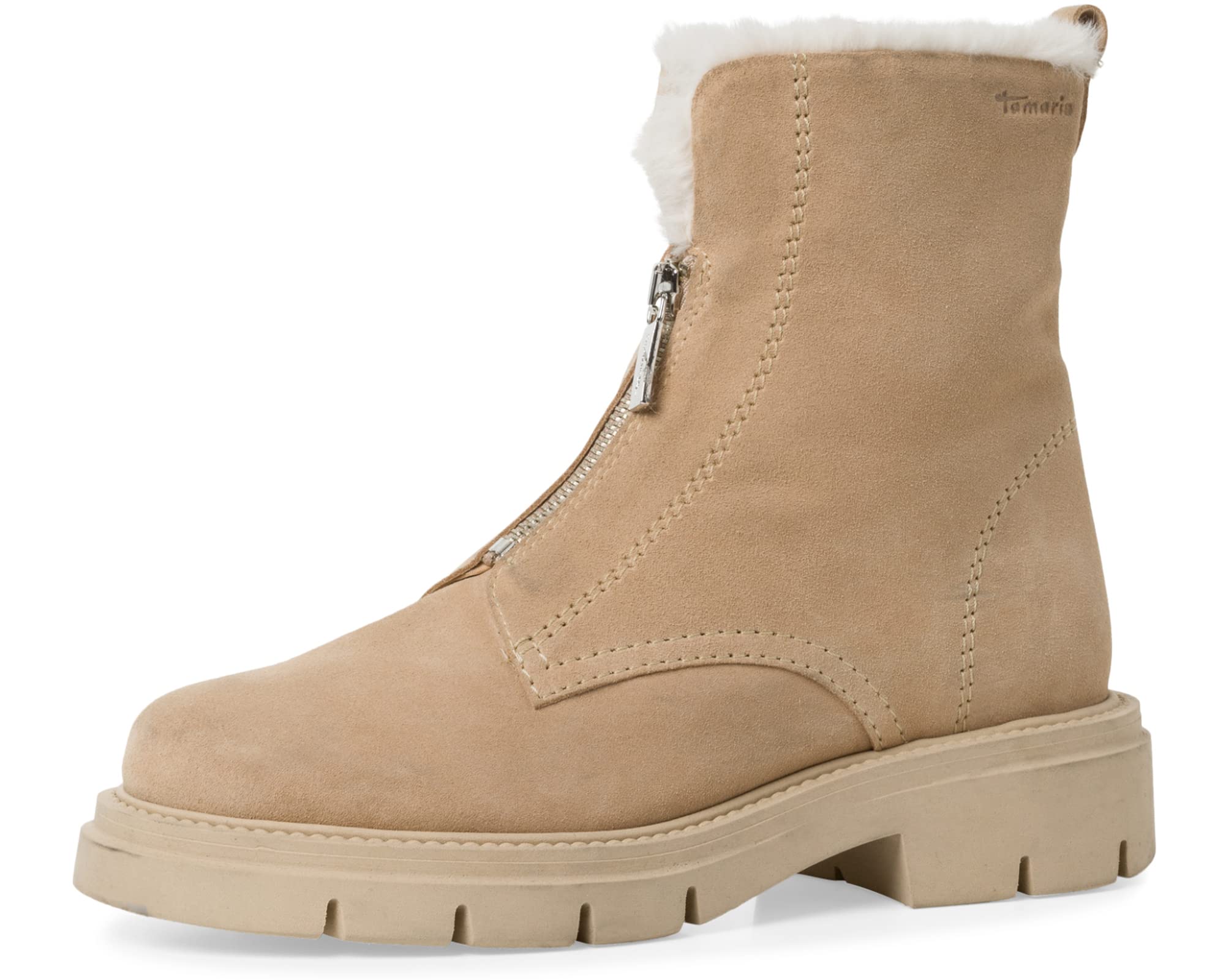 Tamaris Women's 1-26927-39 Fashion Boots, cream, 6.5 UK
