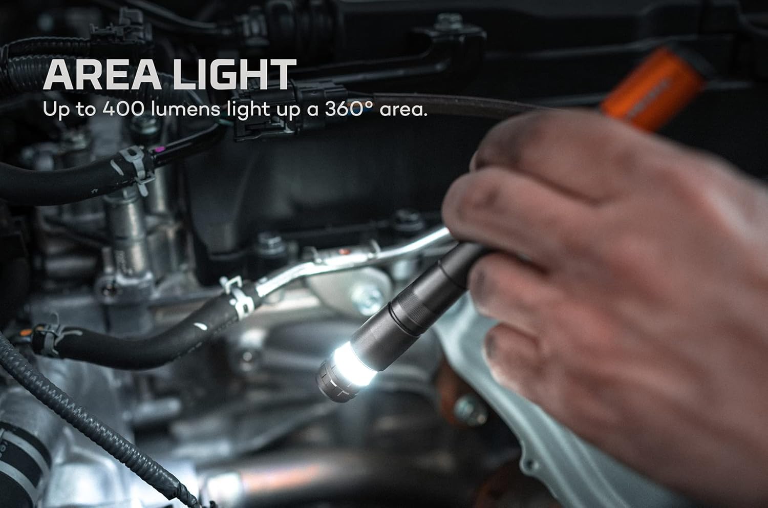 NEBO Inspector 500+ Pen Light, 500 Lumen LED Rechargeable Pocket Size Pen Flashlight with Steel Pocket Clip, USB Charging Cable, IPX7 Waterproof, and Magnetic Base, Gunmetal Gray : Tools & Home Improvement