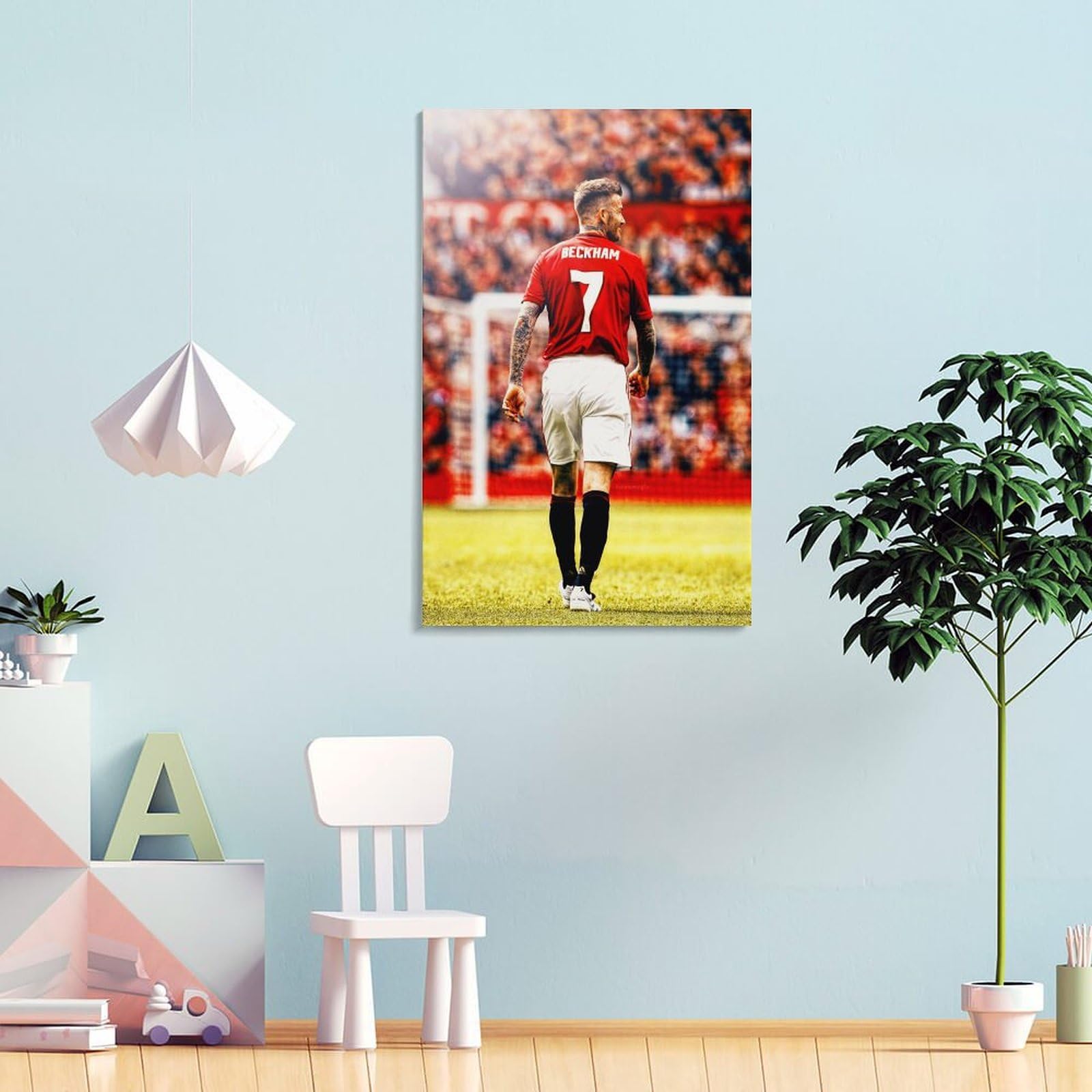 Amazon.co.jp: サッカースターデビッドベッカムポスター (1) 印刷