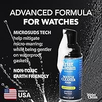 Vista 3 de Kit de limpieza de reloj de lujo con Microsuds Tech Limpiador de reloj de 50ML de espuma, recarga de 4oz, paño grande de limpieza de reloj