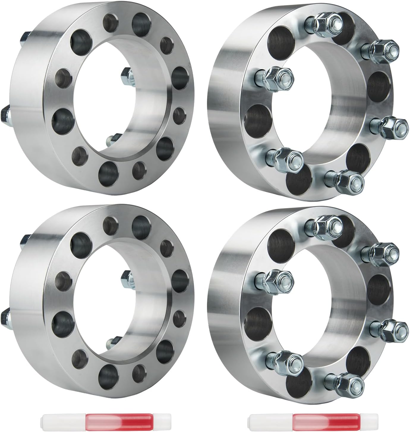 Forged 6x5.5 2 inch Wheel Spacers, 2 inch with Lug Centric,108mm Hub Bore M14x1.5 Thread Pitch Spacers Fits for Silverado 1500, 1500, Sierra 1500, Silverado 1500 LTD, Tahoe, K1500, Yukon