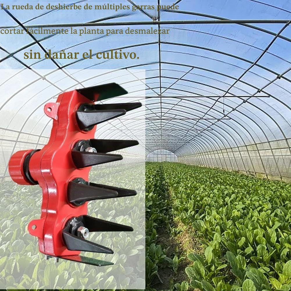 Herramienta de eliminación de malezas y cultivadora giratoria, 2 en 1, desbrozador de jardín, hierba desmenuzadora, cultivador de tierra