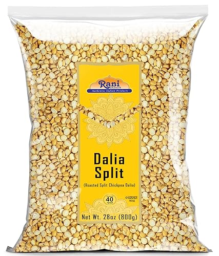 Rani Daliya Split (Garbanzos partidos asados Dalia) 800g (28oz)  Todo natural  Vegano  Origen indio